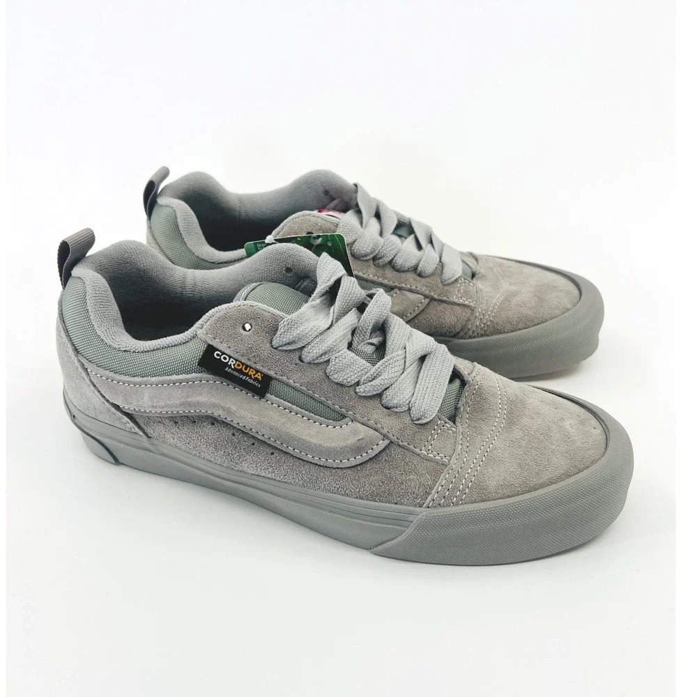 Vans Knu Skool Mens 7.5/ Womens 9 Grey Cordura Water Repellent Suede Skate Shoes
